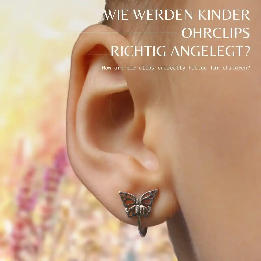 Ohrclips fuer Kinder schmerzfreie Ohrringe Alternative richtig anlegen Ohrschmuck Kinderschmuck