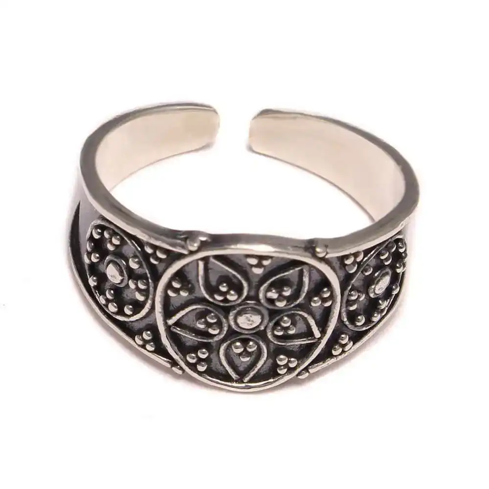  Blumenornament Zehenring