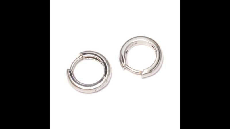 Tiny white gold hoops online